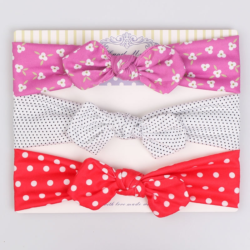 Bow Headbands Infant Wear (Set of 3)